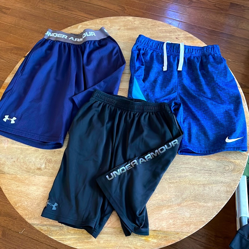 Lot of boys basketball shorts
